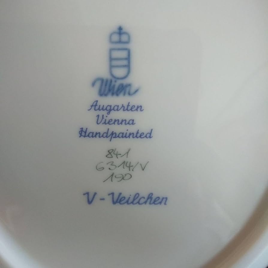 アウガルテン メドウフラワーズ（6314V）飾り皿 すみれ